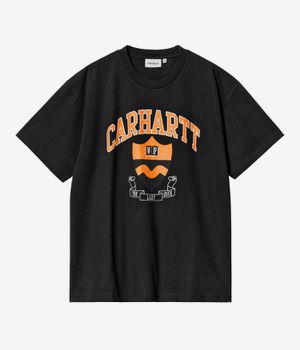 Carhartt WIP Lazy Duck Academy Organic T-shirt (black stone washed)