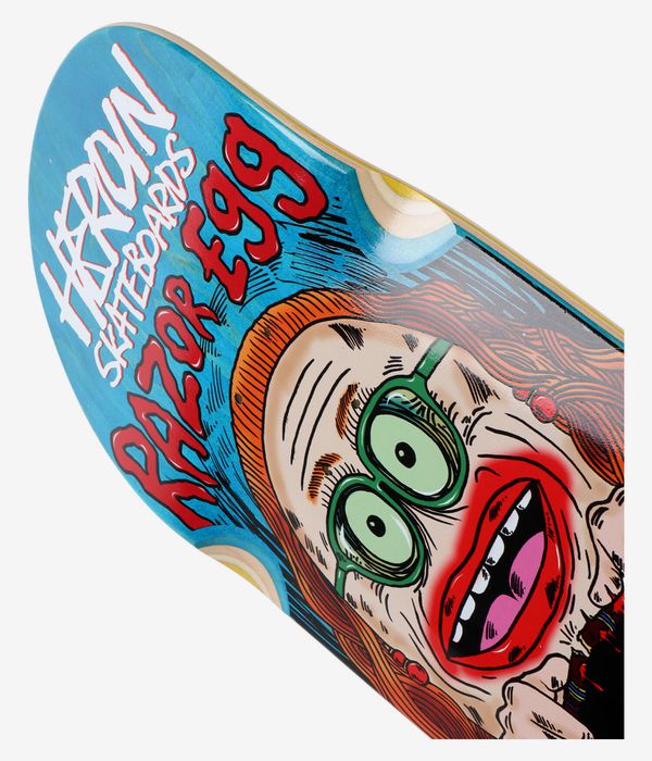 Heroin Skateboards Auntie Razoregg 9.75" Skateboard Deck (multi)