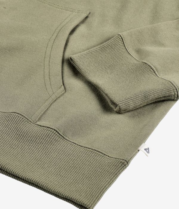 Anuell Yondum Organic Zip-Sweatshirt avec capuchon (olive)