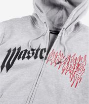 Wasted Paris Dark Pitcher Zip-Sweatshirt avec capuchon (ash grey)