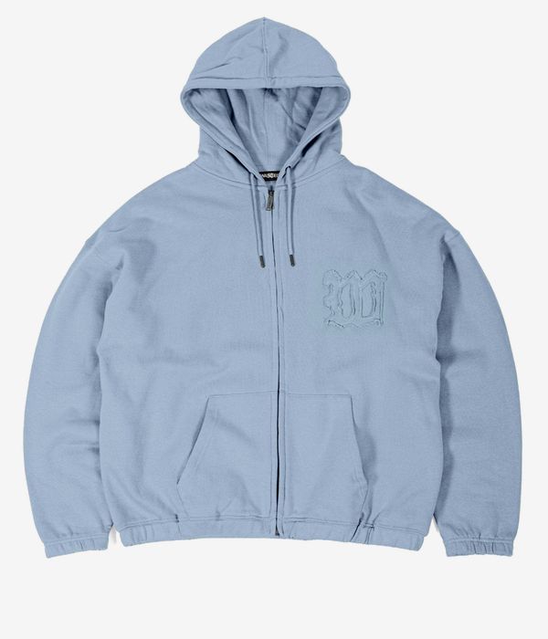 Wasted Paris Kingdom Curve Destroy Boxy Zip-Hoodie (light blue)
