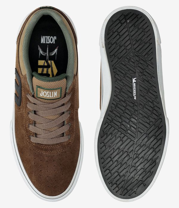 Etnies Joslin Vulc Shoes (brown green)