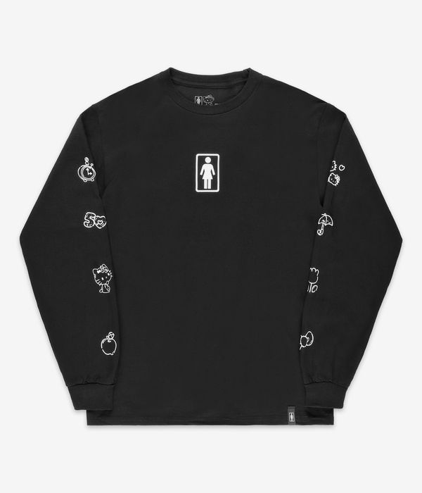 Girl x Hello Kitty 50th Anniversary Sleeve Longsleeve (black)