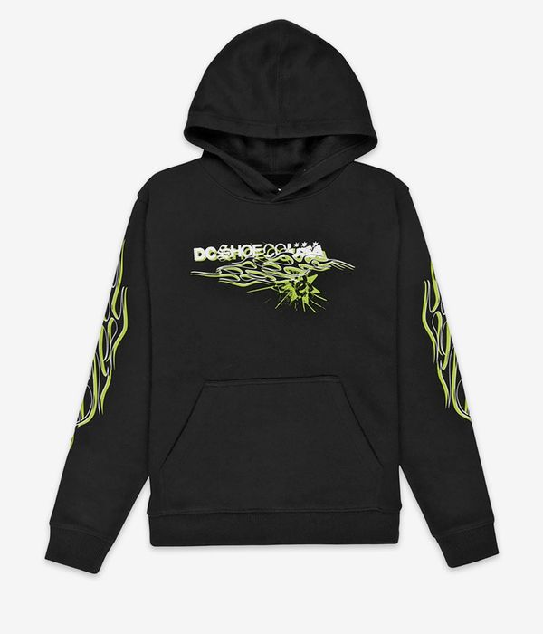 DC Side Flame Hoodie kids (black)