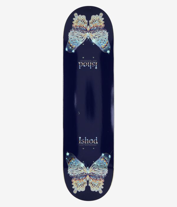Real Ishod Mariposa Chrome Redux Twin Tail 8.25" Tabla de skate (navy)