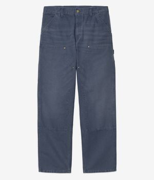 Carhartt WIP Double Knee Pant Organic Dearborn Broeken (dusky blue stone canvas)