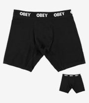 Obey Established Work Boxershorts (black) 2er Pack