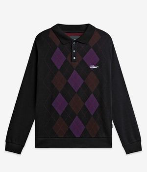 RASSVET | PACCBET Argyle Polo-Shirt (black)