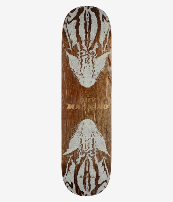 April Mariano Cheetah Twin 8.25" Skateboard Deck (brown)