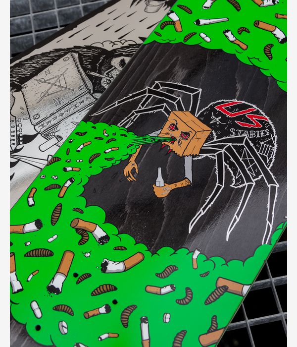 Creature Provost Spider Barf 8.8" Deska do deskorolki (black green)
