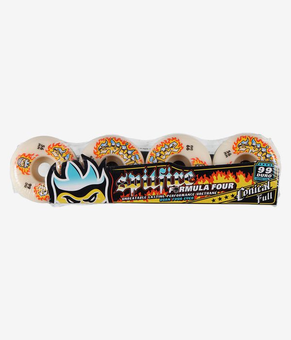 Spitfire Formula Four Chrome VNM Conical Full Wheels (natural) 56 mm 99A 4 Pack