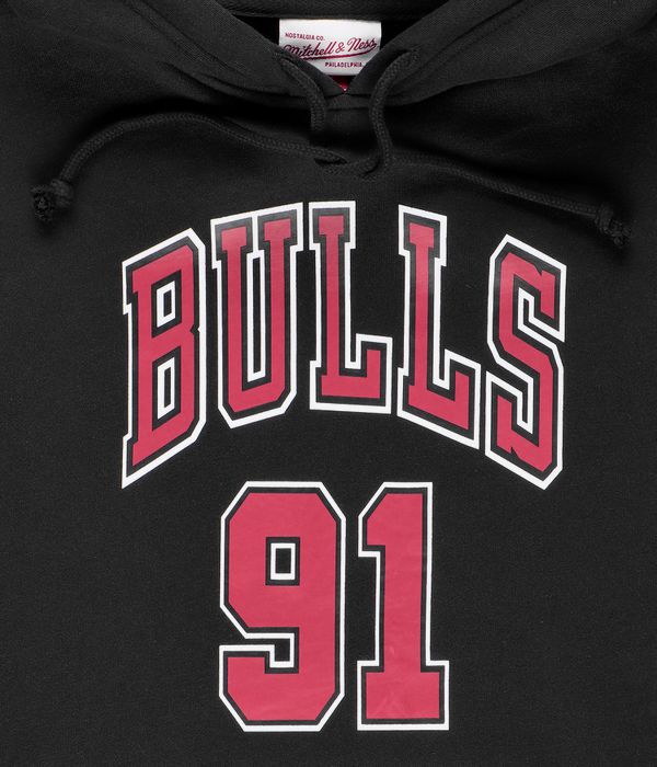 Shop Mitchell & Ness Chiago Bulls Dennis Rodman 1996 Hoodie (black red)  online