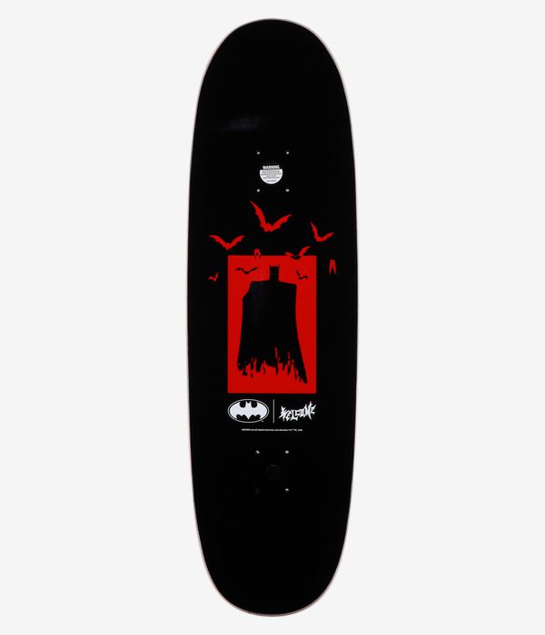 Welcome x Batman Bat Flames 9.5" Skateboard Deck (black)