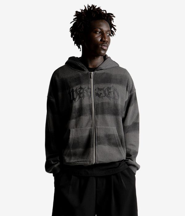 Wasted Paris Nevermind Zip-Hoodie (charcoal black)