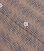 Dime Plaid Button Up Shirt (brown)