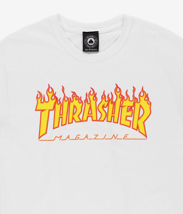 Thrasher Flame Camiseta (white)