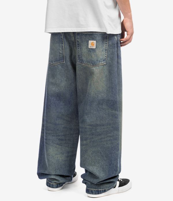 Carhartt WIP Brandon Pant Cotton Smith Jeans (blue worn used wash)