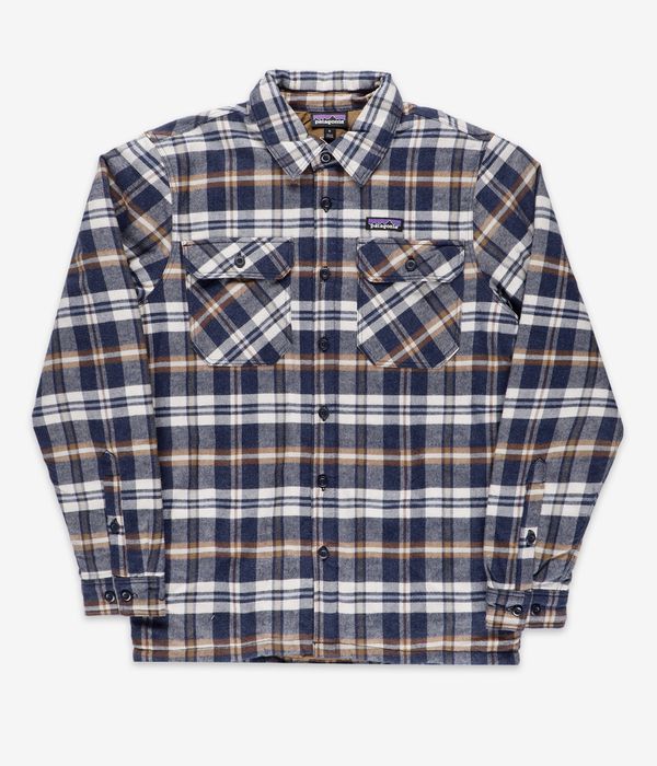 Patagonia Insulated Organic Cotton Fjord Flannel Jacket (fields new navy)