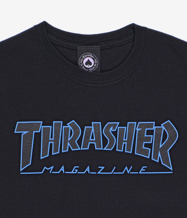 Thrasher Outlined T-Shirt (black black)
