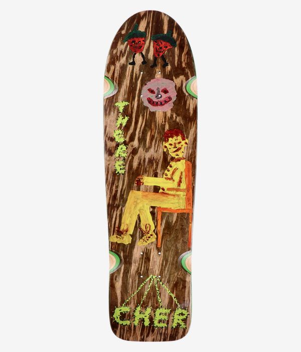 There Cher Get Off My Case Wheel Wells 8.67" Planche de skateboard (multi)