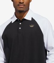 adidas Tyshawn Rugby Sweatshirt (black white)