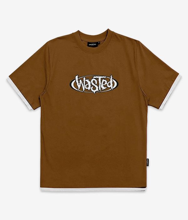 Wasted Paris Negative T-Shirt (ice brown white)