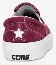 Converse CONS One Star CC Slip Pro Shoes (deep bordeaux white white)