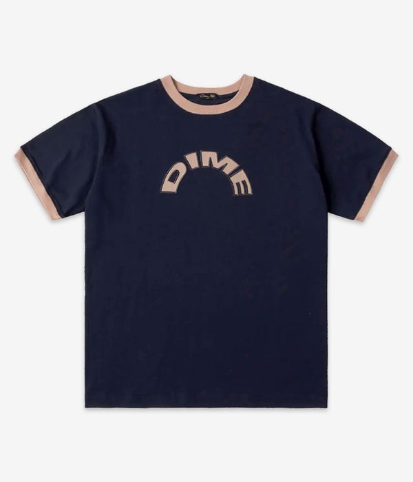 Dime Arch Ringer T-Shirt (navy)