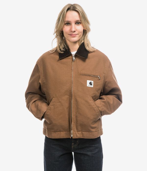 Carhartt WIP W' OG Detroit Organic Dearborn Jacke women (wip h brown tobacco rinsed)