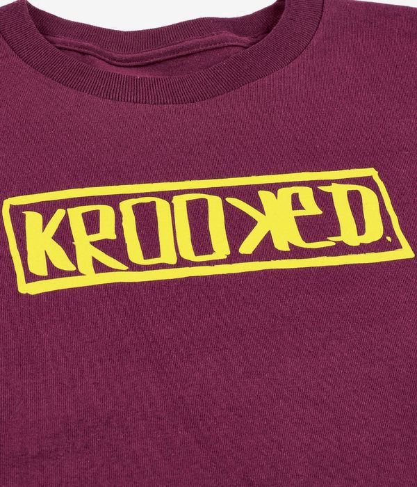 Krooked Box T-Shirty (maroon)