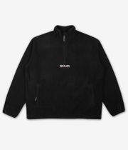 SOUR SOLUTION Micro Fleece Half Zip Sweater (black)