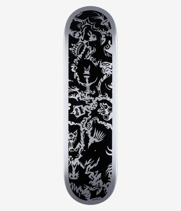 skatedeluxe Zinkey Twin Tail 8.5" Tavola da skateboard (black silver)