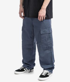 Shop Carhartt WIP Regular Cargo Pant Moraga Pants (storm blue garment dyed)  online