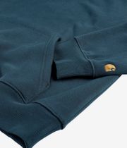 Carhartt WIP Chase Neck Zip Sweatshirt (duck blue gold)