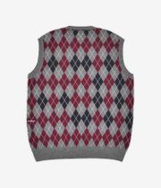 Pop Trading Company Burlington Knitted Spencer Sweater (charcoal multi)