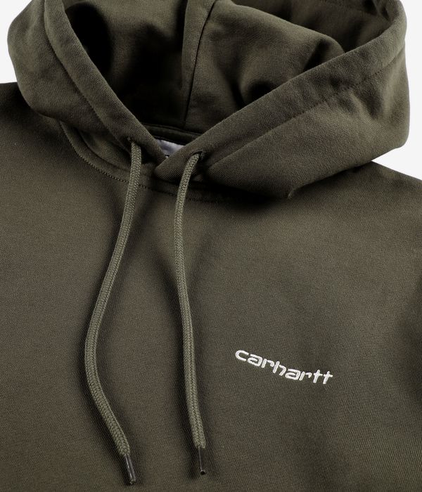 Carhartt WIP Script Embroidery sweat à capuche (cypress white)