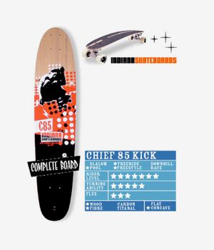 Indiana Longboards Chief85Kick [Street] Longboard-Complète 85cm