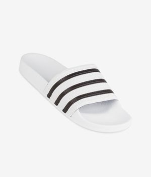adidas Adilette Chanclas (white black white)
