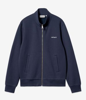 Carhartt WIP Script Embroidery Jacke (air force blue white)