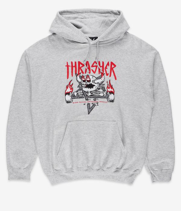 Thrasher x Toy Machine Monster-Gram Hoodie (ash grey)