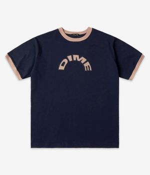 Dime Arch Ringer T-Shirt (navy)