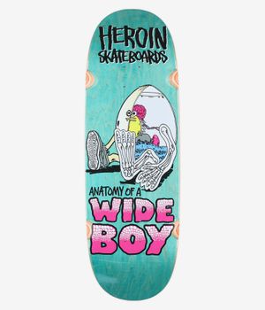 Heroin Skateboards Anatomy Of A Wide Boy 10.4" Skateboard Deck (multi)
