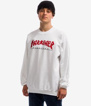 Thrasher Godzilla Sweatshirt (white)