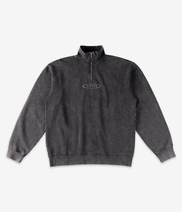 Antix Simplex Half Zip Organic Bluza (washed black)