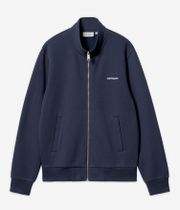 Carhartt WIP Script Embroidery Jacket (air force blue white)