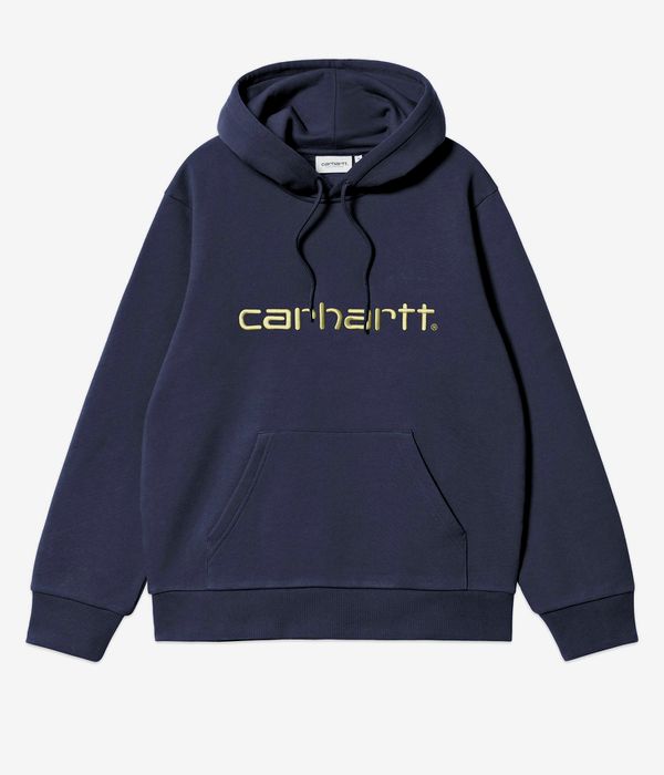 Carhartt WIP Basic Felpa Hoodie (deep night gentle green)