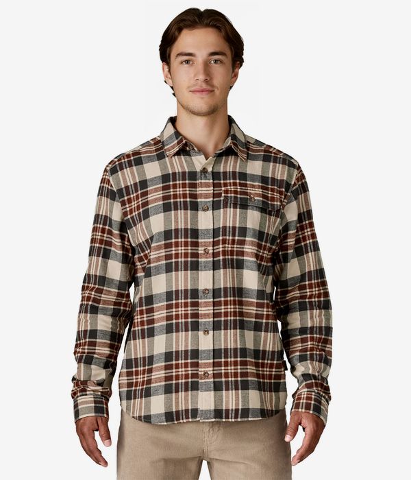 Patagonia LW Fjord Flannel Camisa (paw dried vanilla)