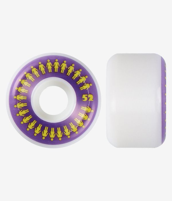 Girl Repeater Conical Ruote (white purple) 52mm 99A pacco da 4