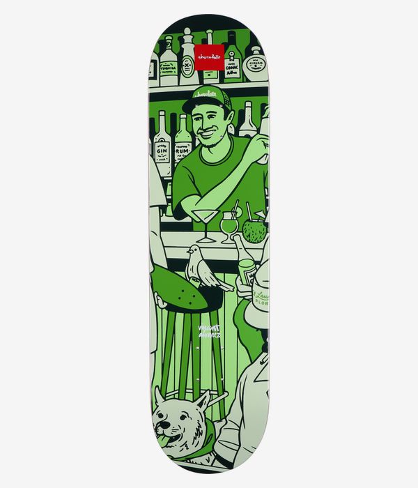 Chocolate Alvarez Bar Series III 8.25" Skateboard Deck (green)