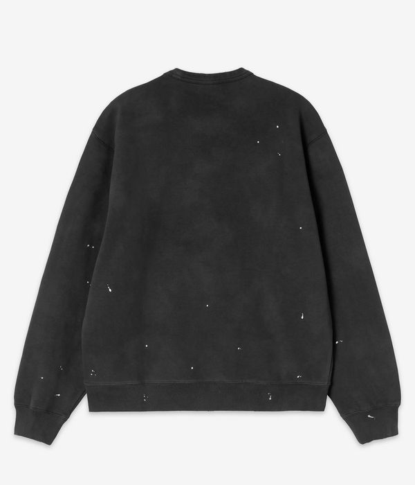 Carhartt WIP Painter Sweatshirt (black destroy wash splatter)